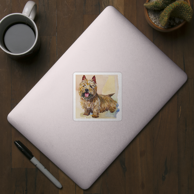 Watercolor Cairn Terrier - Dog Lovers by Edd Paint Something